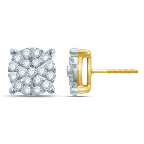 10K Yellow 0.97- 1.06Ct D-Earrings