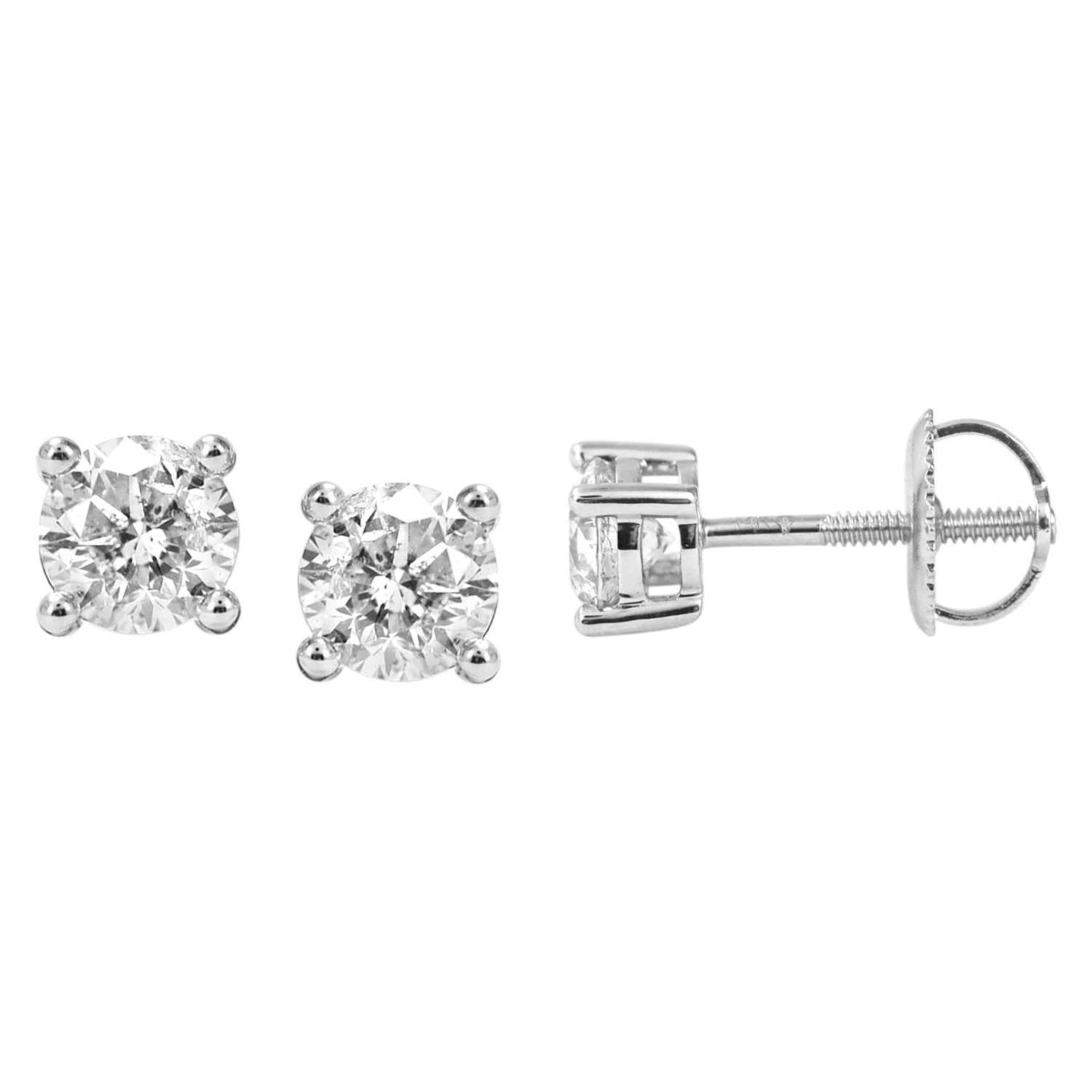 14K Whitespl Price  0.71-0.80Ct D-Earrings