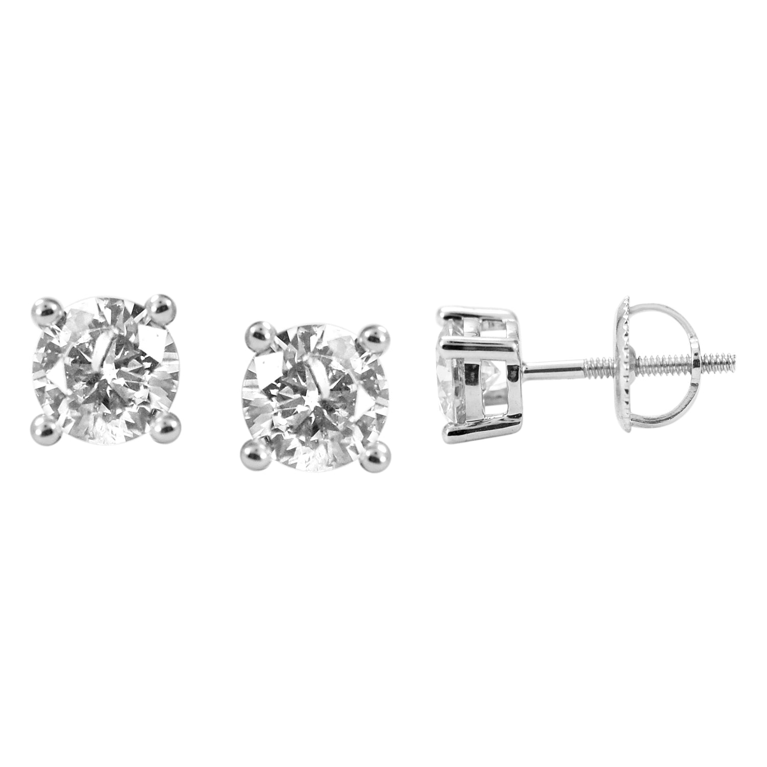 14K Whitespl Price  0.95- 1.04Ct D-Earrings