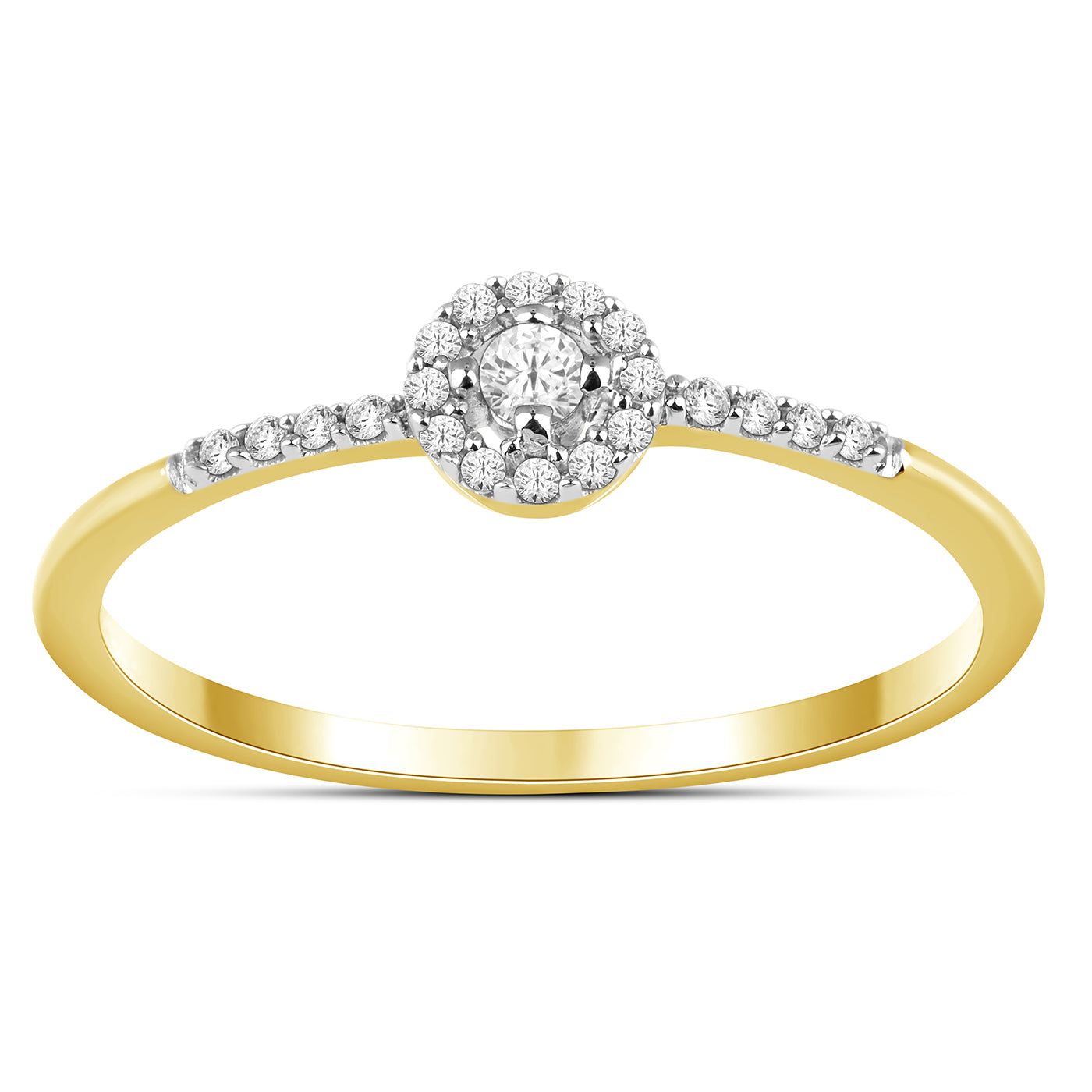 10K Yellow 0.10Ct D-Ladies Rings