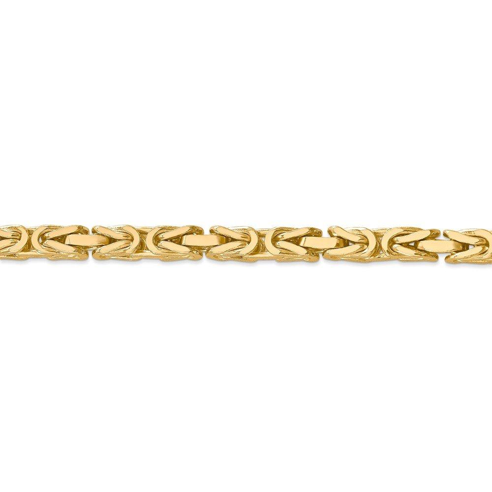 14K 20 inch 5.25mm Byzantine with Lobster Clasp Chain