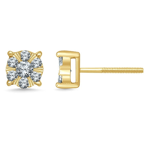 10K Yellow 0.50-0.54Ct D-Earrings