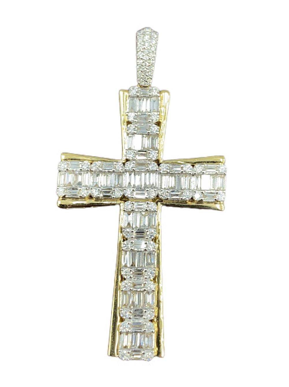 14K Yellow 1.95Ct  Cross