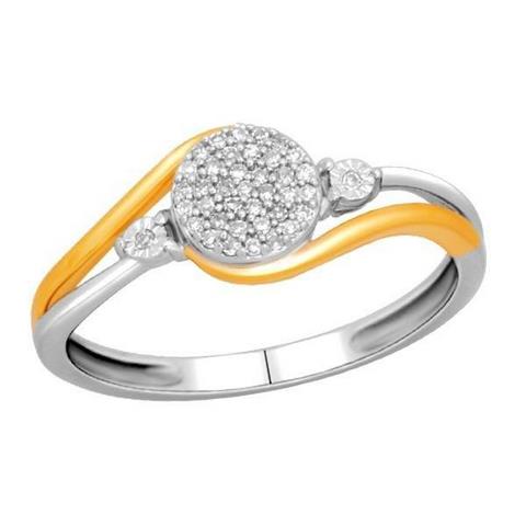 10K Yellow 0.12Ct D-Ladies Rings