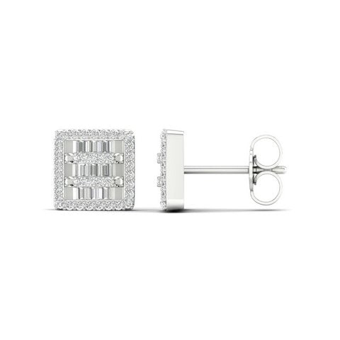 10K Whitespl Price:  0.33Ct D-Baguettes Earring