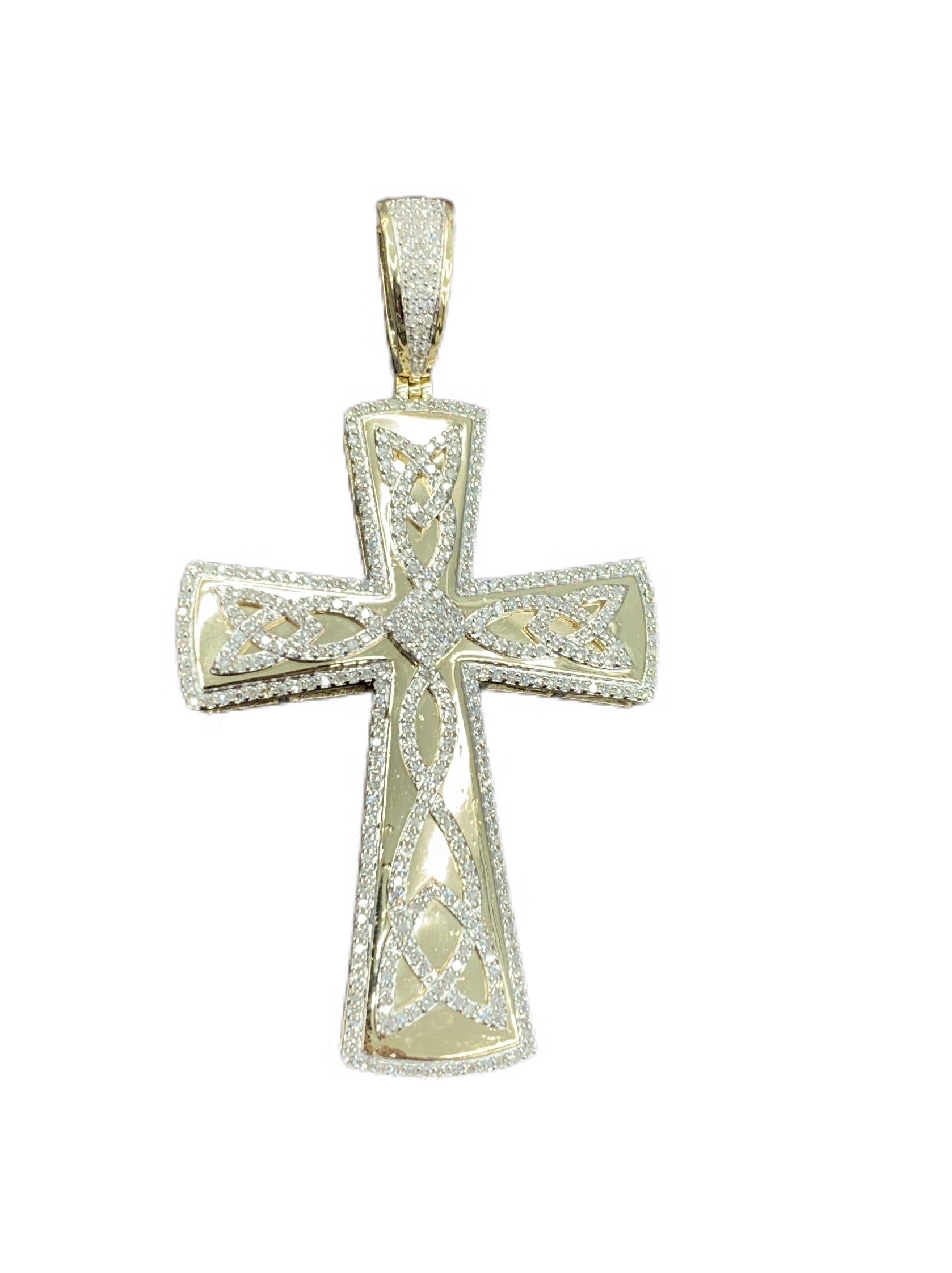 10K Yellowspl Price  1.00Ct D-Charm Cross