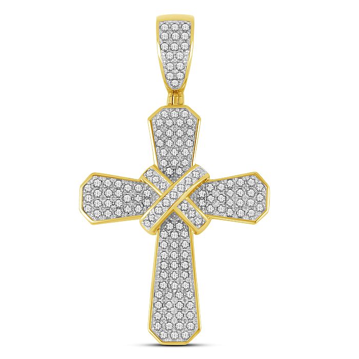 10K Yellow 0.40Ct D-Cross