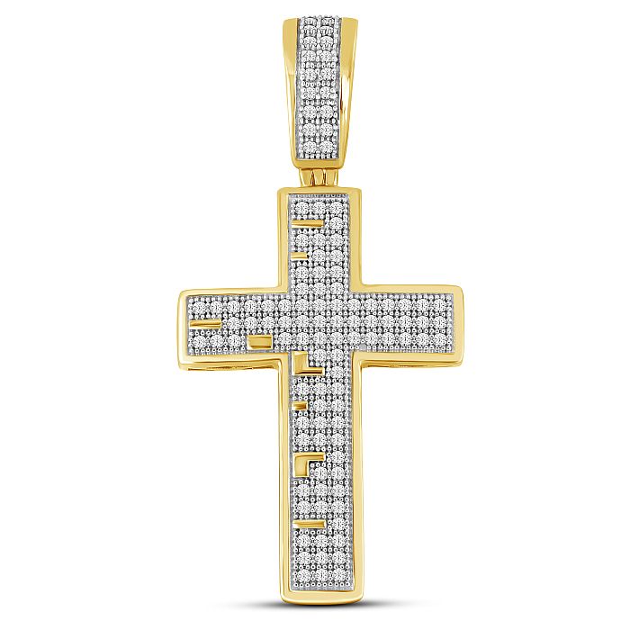 10K Yellow 0.33Ct D-Cross