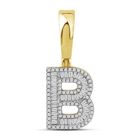 10K Yellow 0.54Ct D-Baguette  Initial B