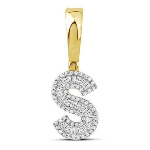 10K Yellow 0.40Ct D-Baguette  Initial S