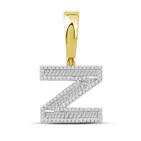 10K Yellow 0.60Ct D-Baguette Initial Z