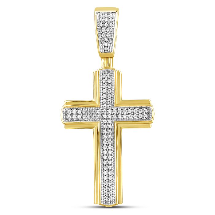 10K Yellow 0.25Ct D-Cross