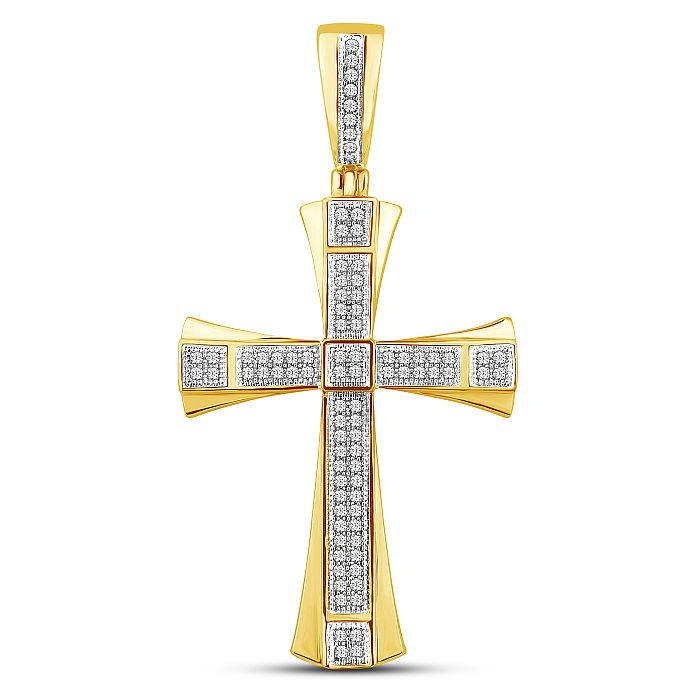 10K Yellow 0.25Ct D-Cross