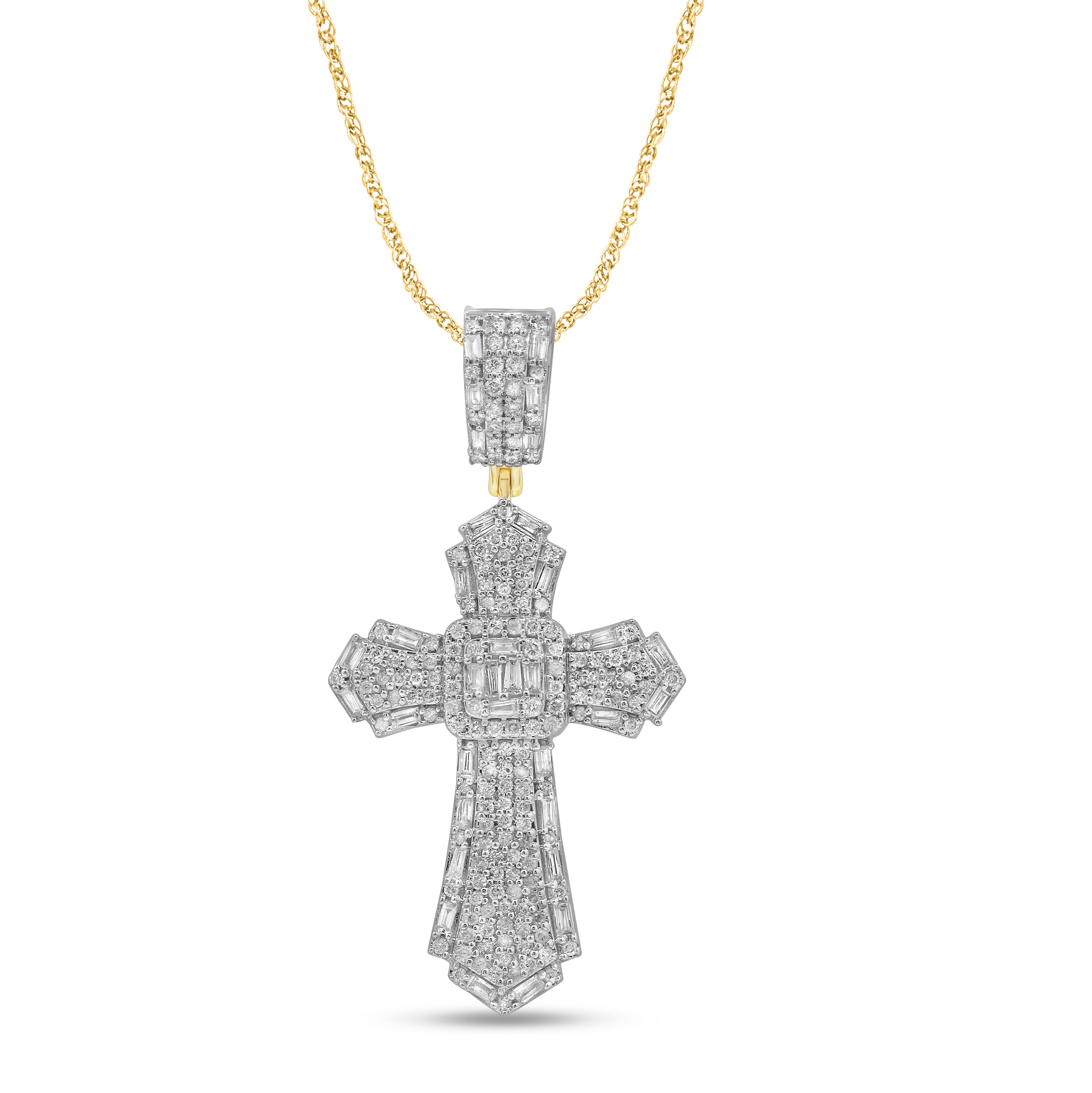 10K Yellow 1.24Ct D-Crosses