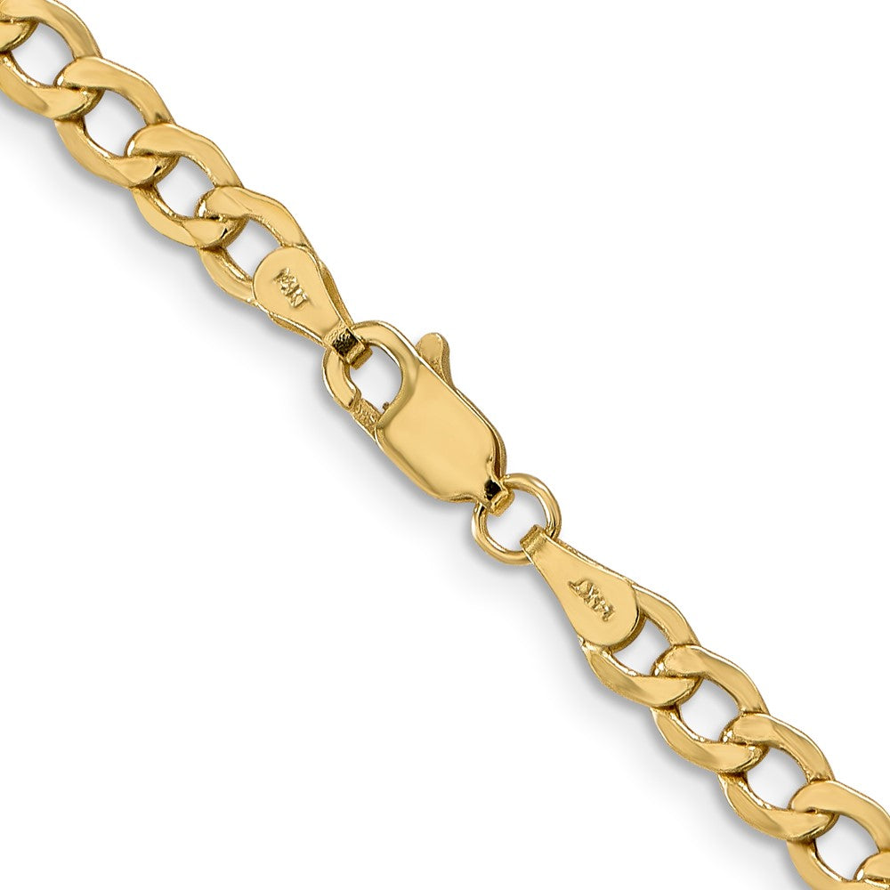 10k 4.3mm Semi-Solid Curb Link Chain