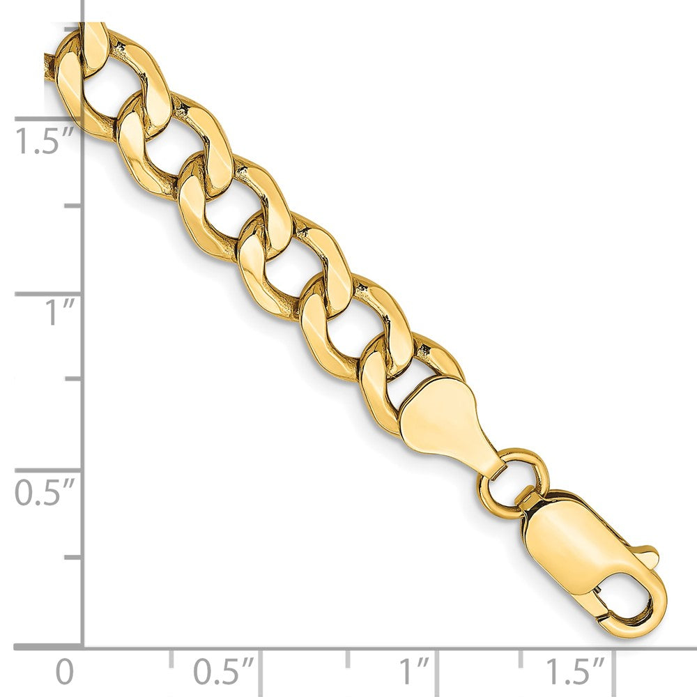 10k 7mm Semi-Solid Curb Link Chain