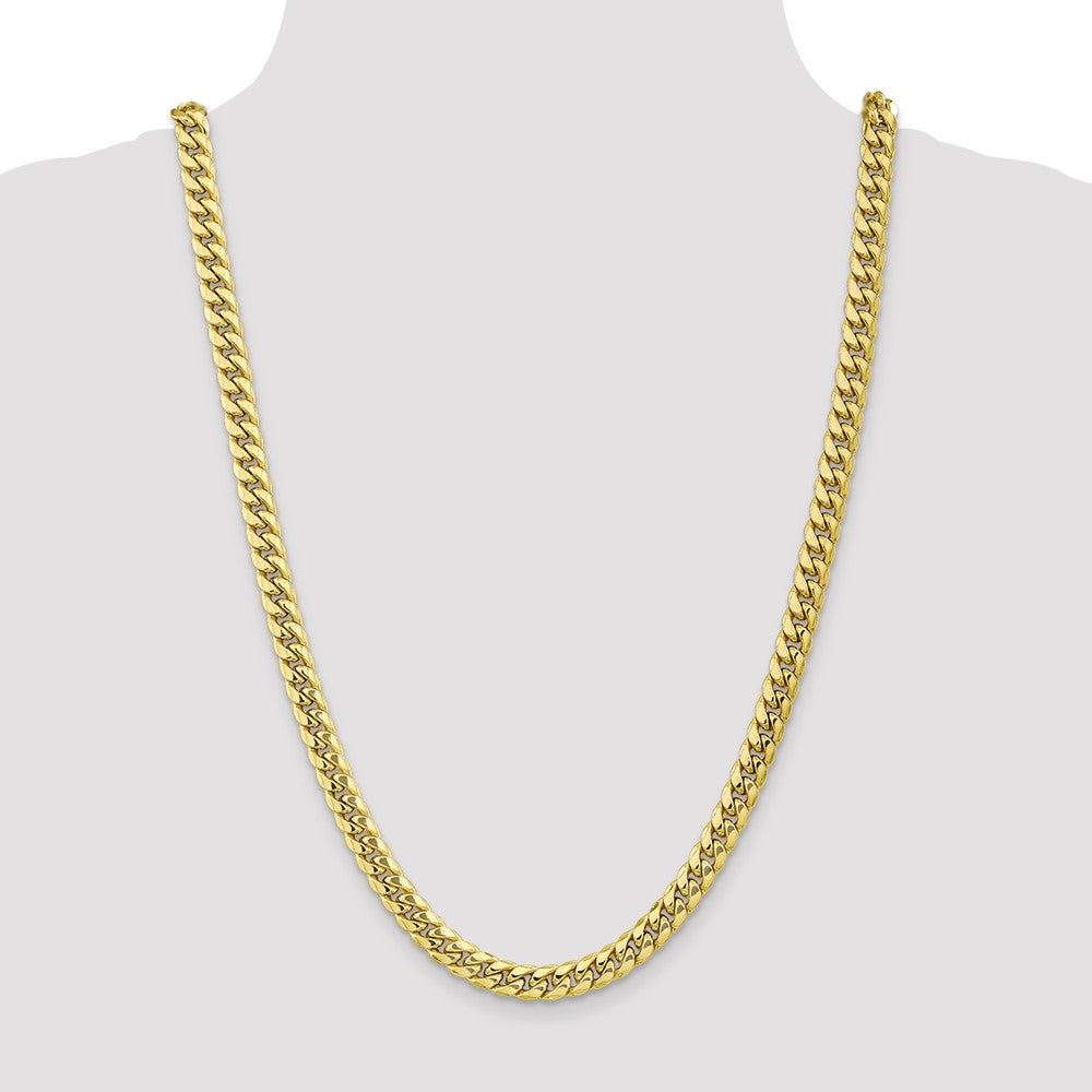 10k 7.3mm Semi-Solid Miami Cuban Chain