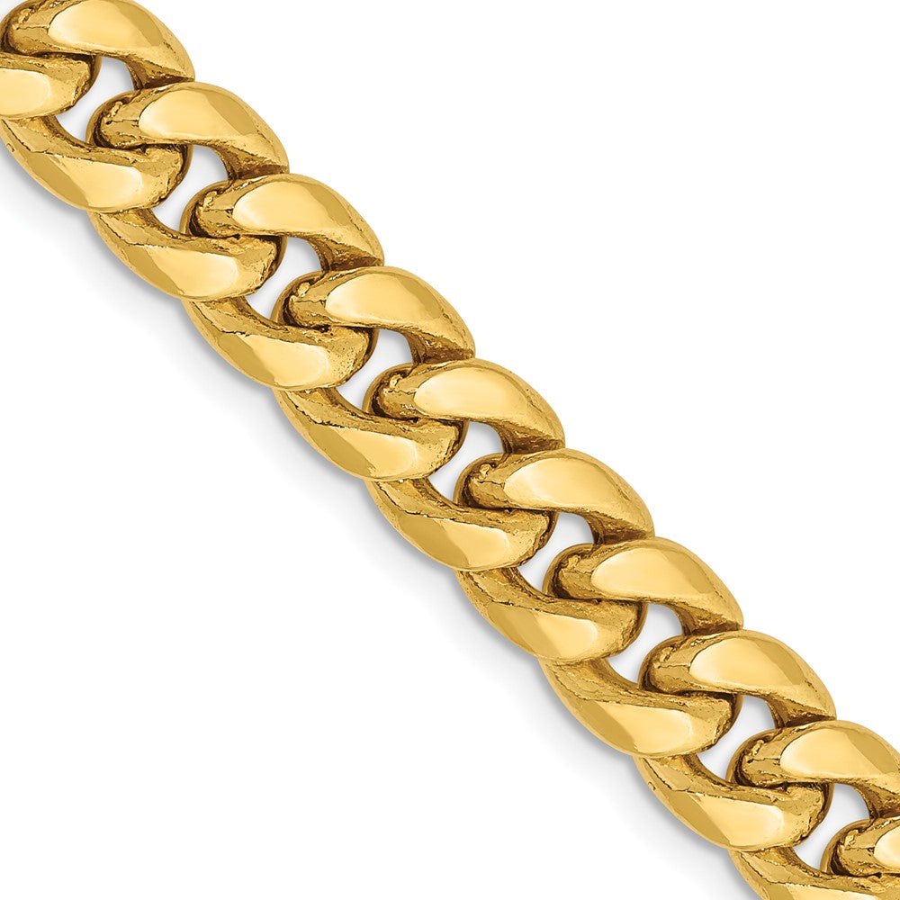 10k 7.3mm Semi-Solid Miami Cuban Chain