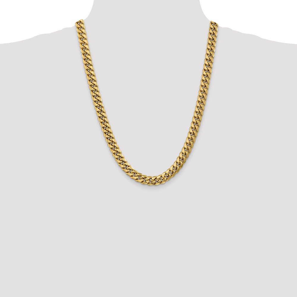 10k 9.3mm Semi-Solid Miami Cuban Chain