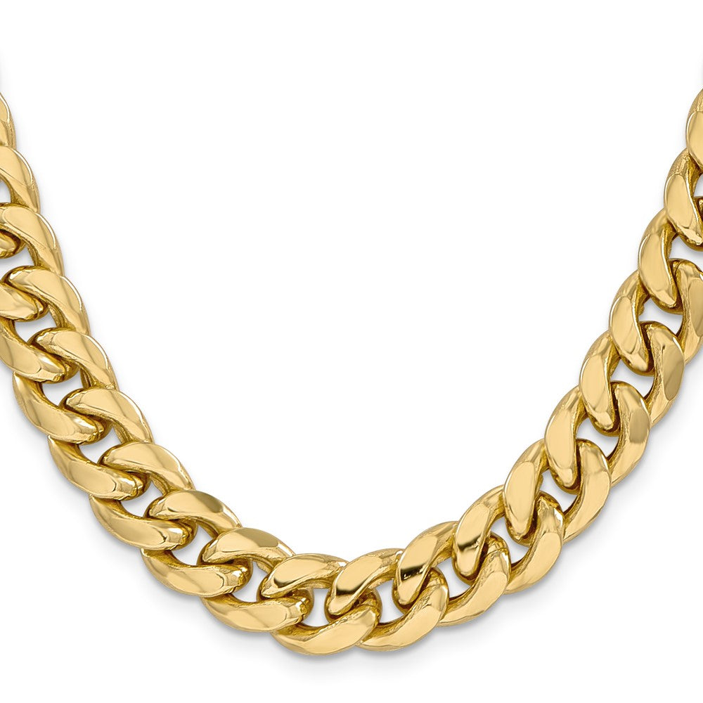 10k 11mm Semi-Solid Miami Cuban Chain