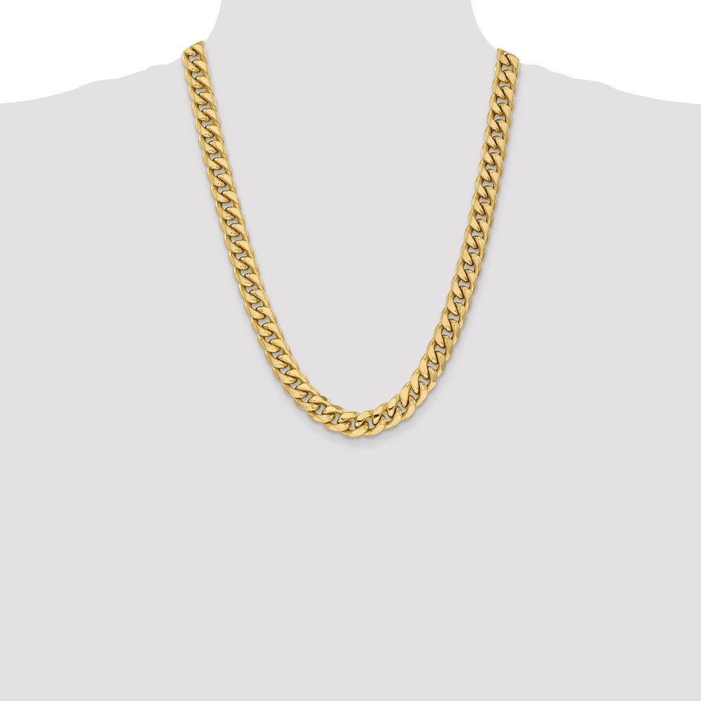 10k 11mm Semi-Solid Miami Cuban Chain