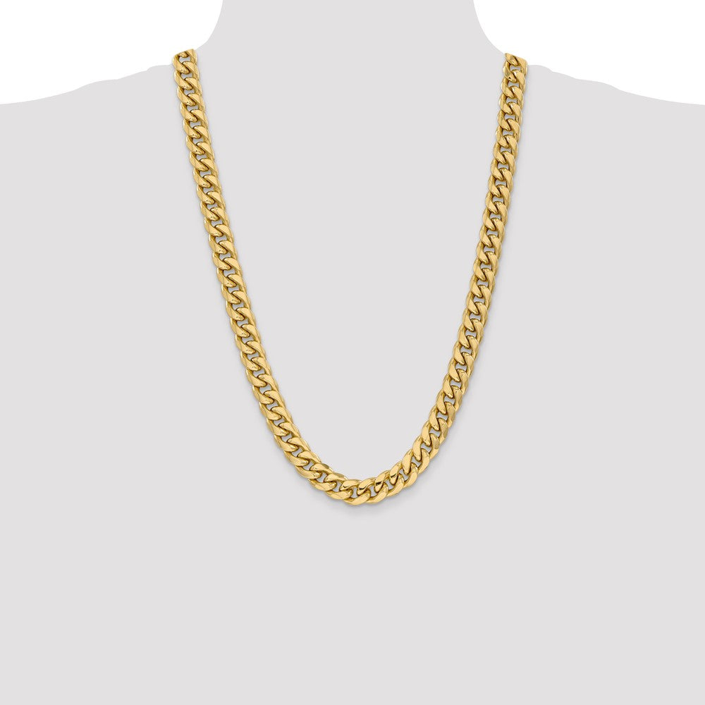 10k 11mm Semi-Solid Miami Cuban Chain