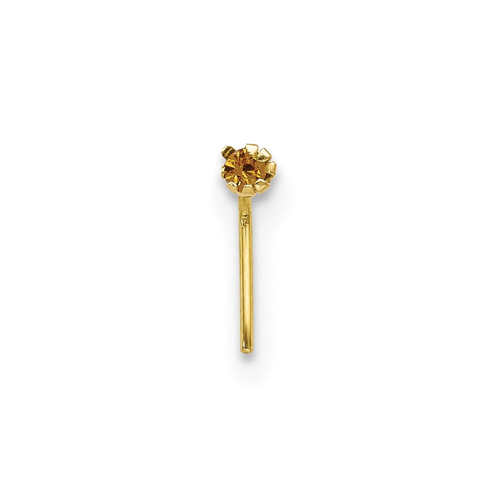 10k 1.5mm Set Of 3 CZ Nose Studs