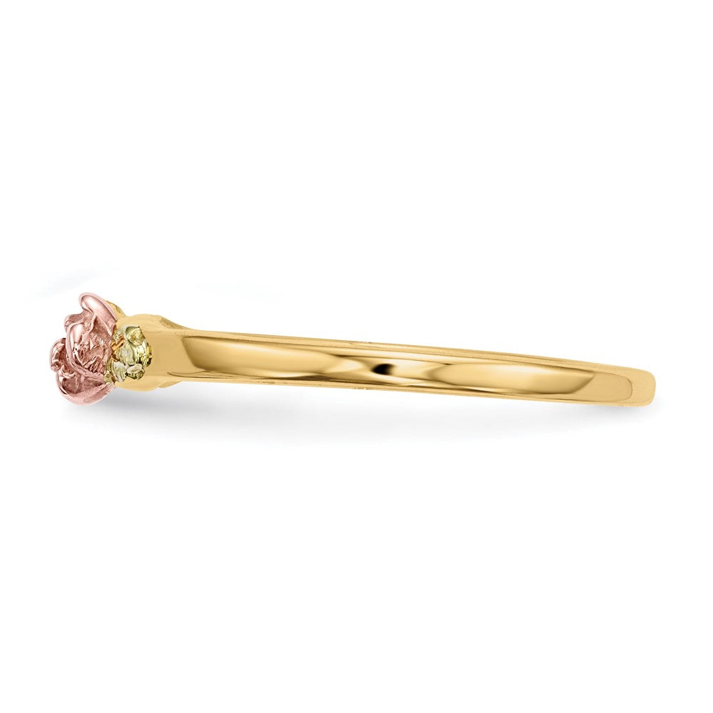 10k Tri-Color Black Hills Gold Rose Ring