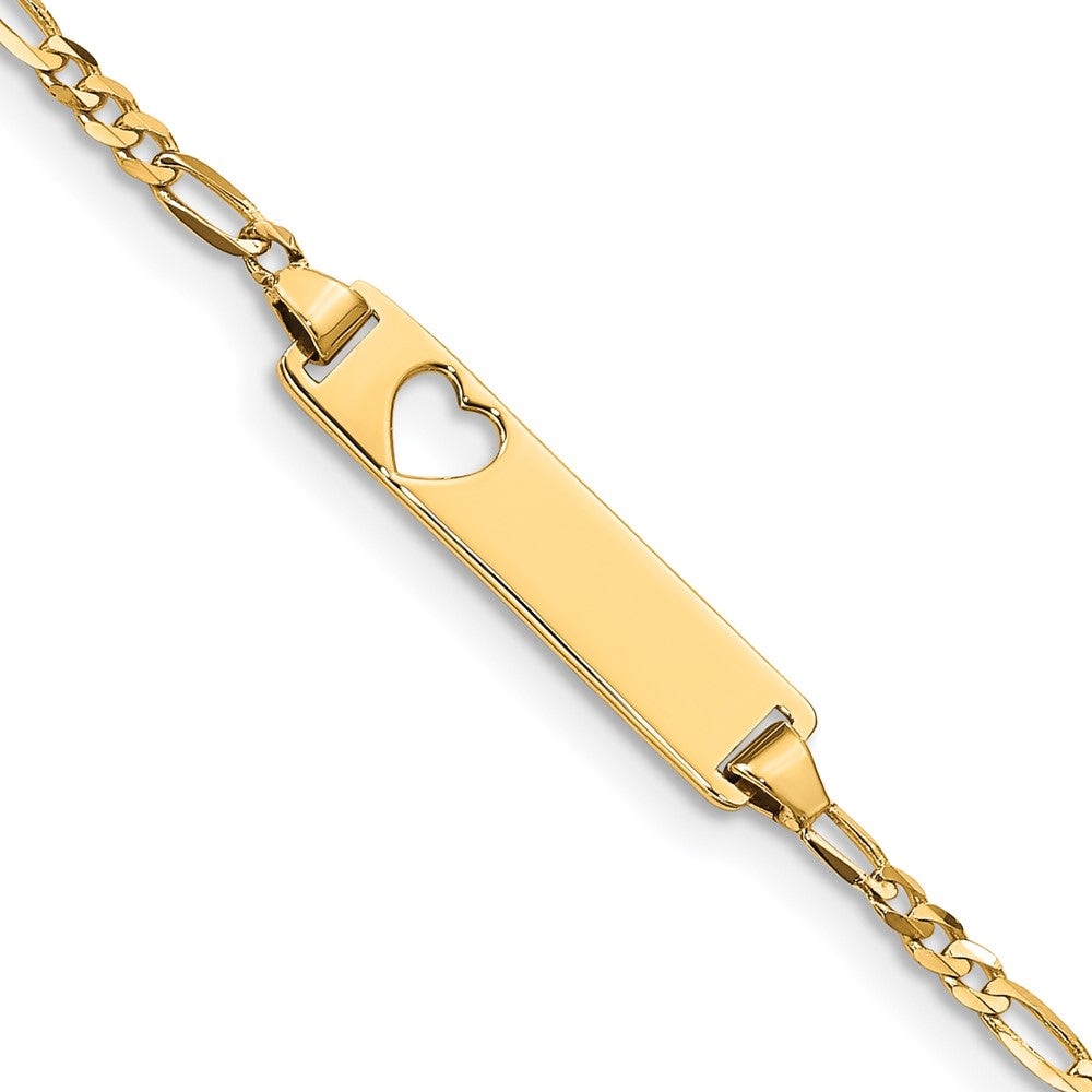 10k Figaro Link ID Bracelet