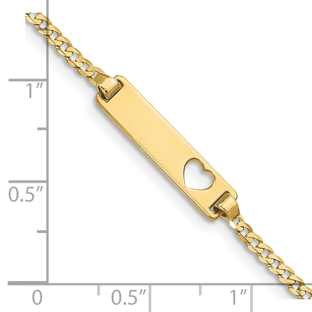 10k Flat Curb Link ID Bracelet