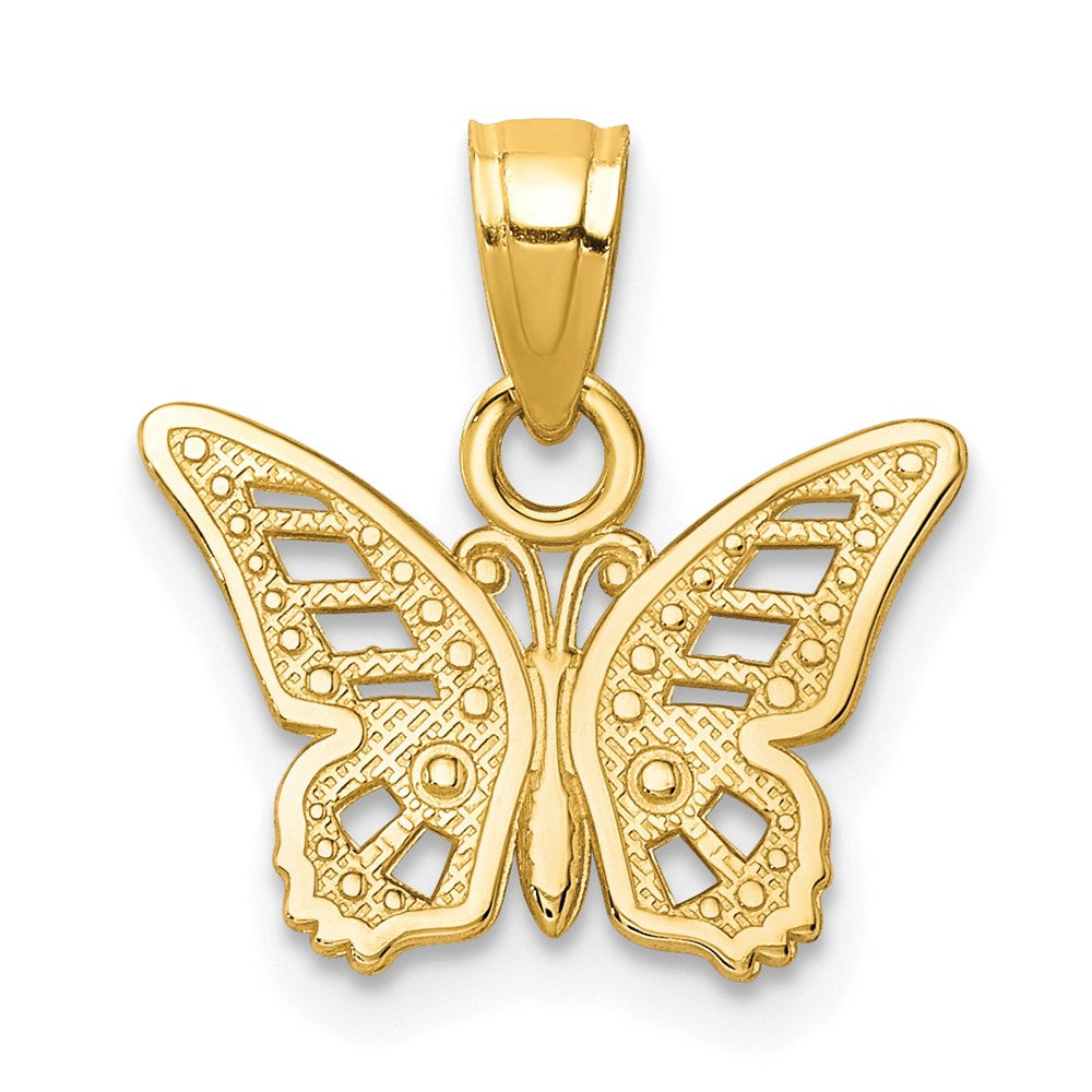 10k Butterfly Charm