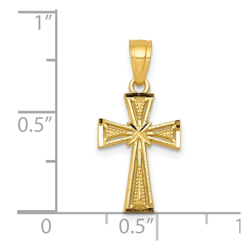 10k Cross Pendant