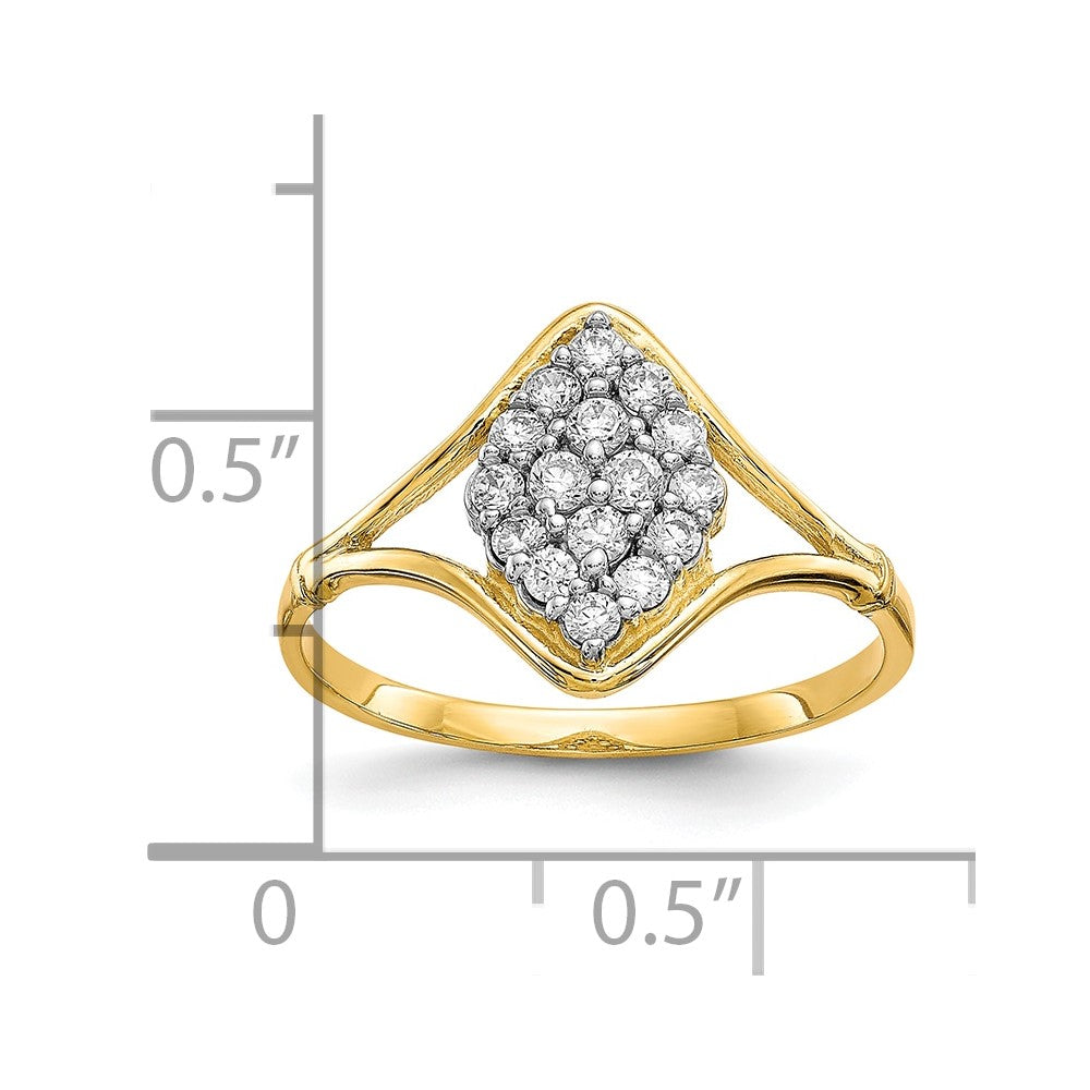 10k CZ Ring