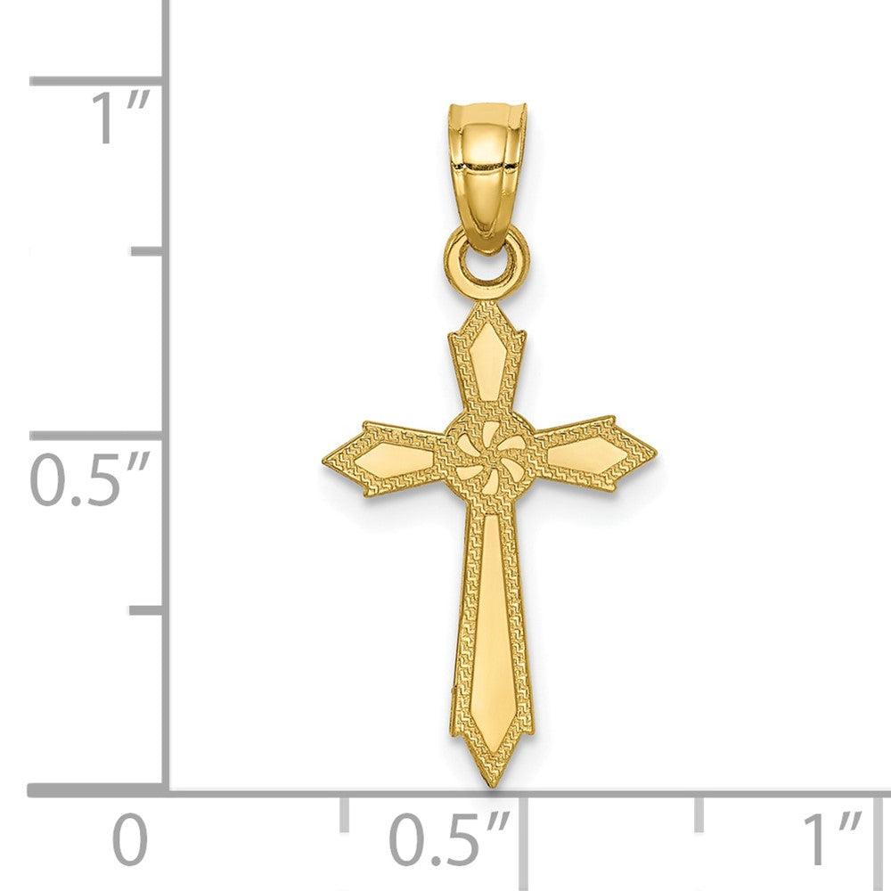 10k Passion Cross Pendant