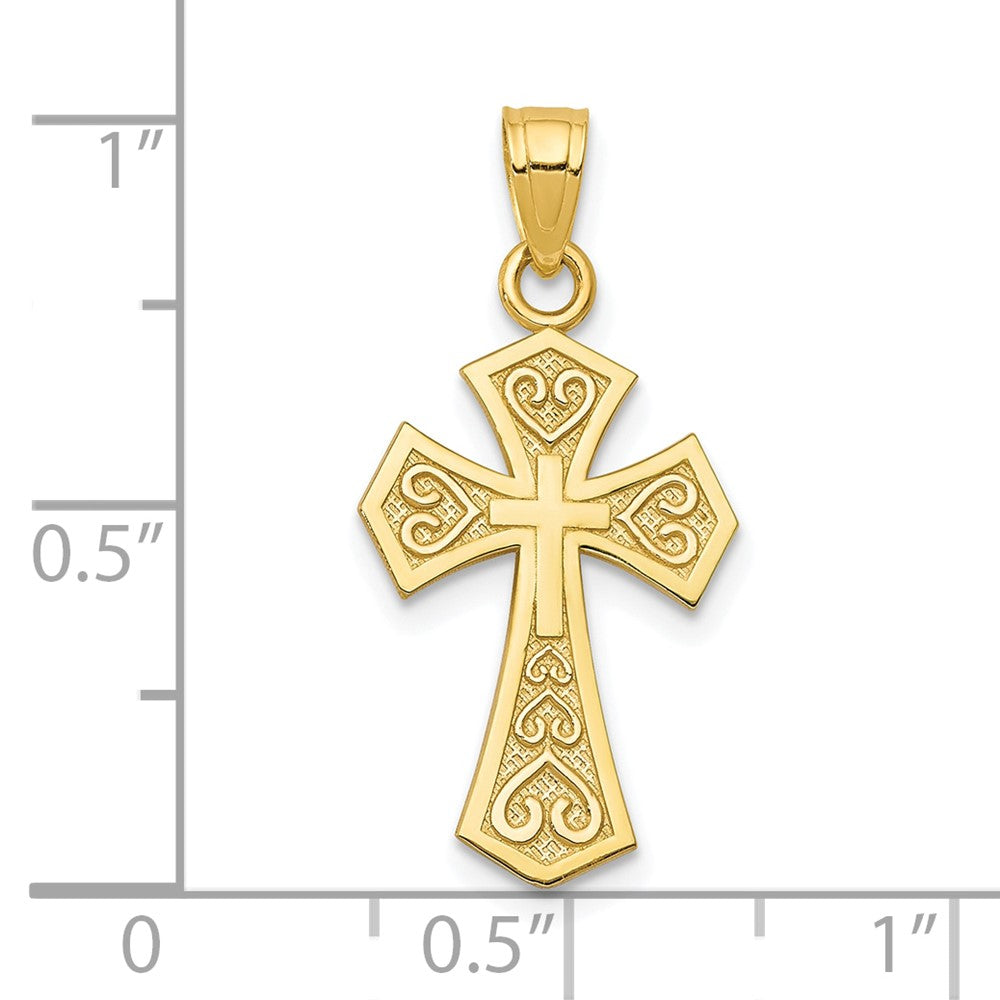 10k Reversible Cross Charm