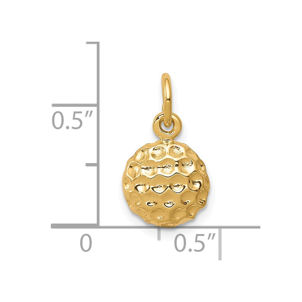 10K Golf Ball Charm