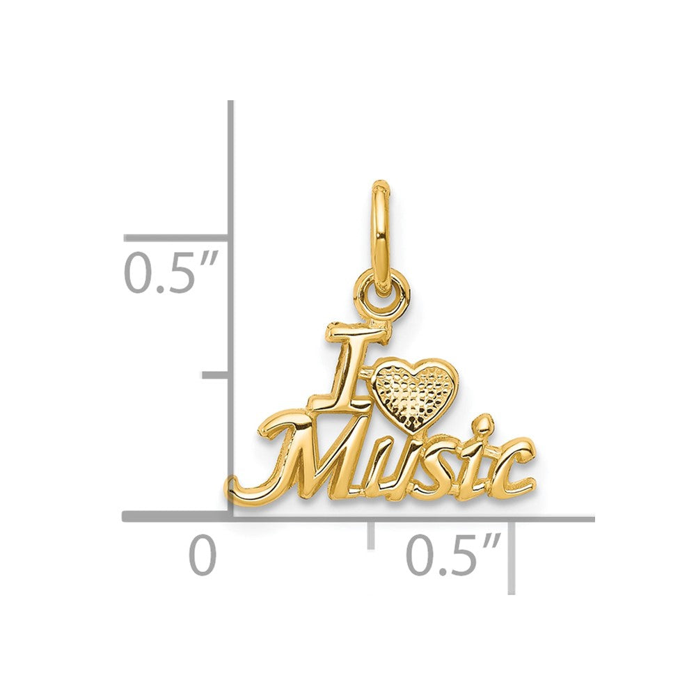 10K I LOVE MUSIC Charm