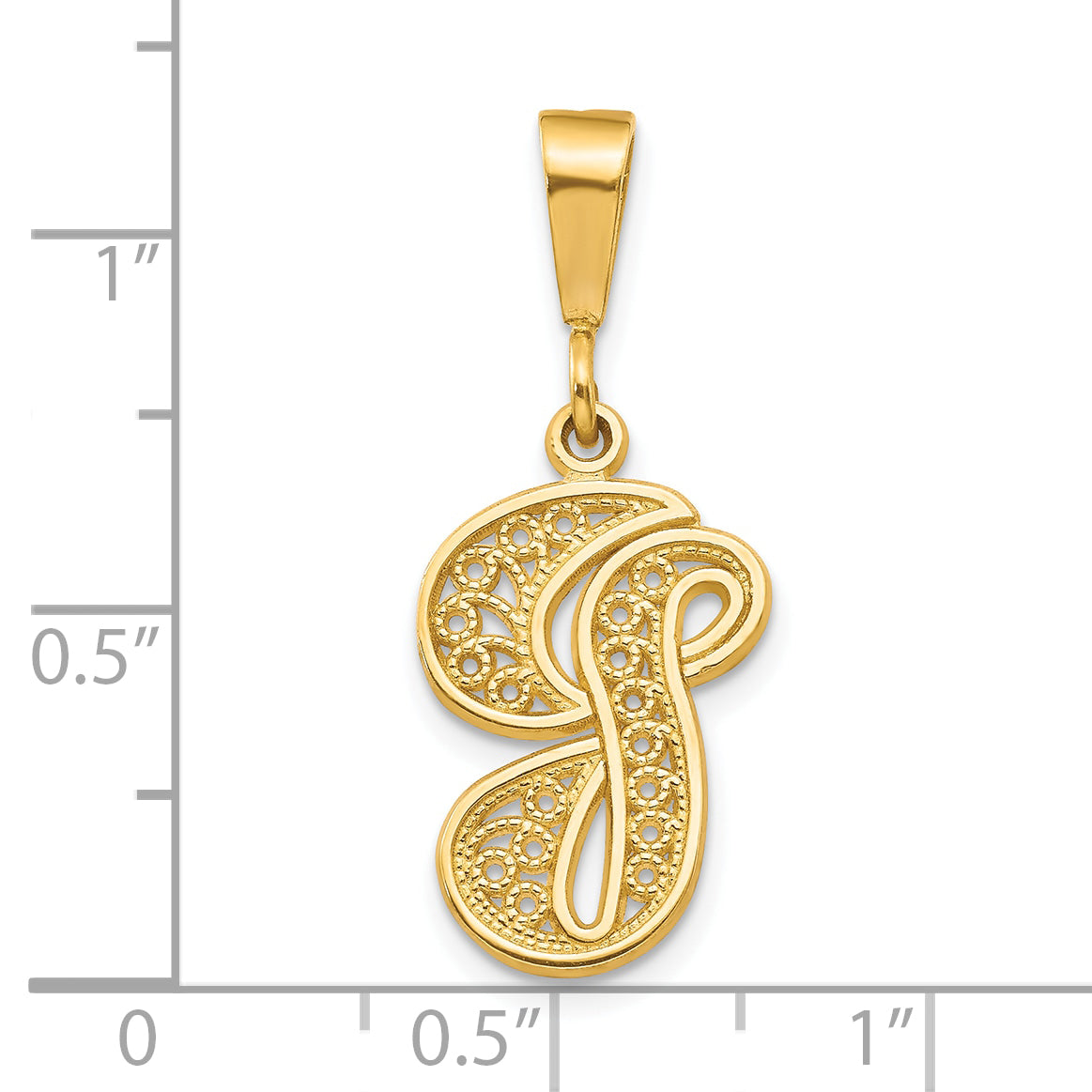 10k Initial G Charm 10C242/G