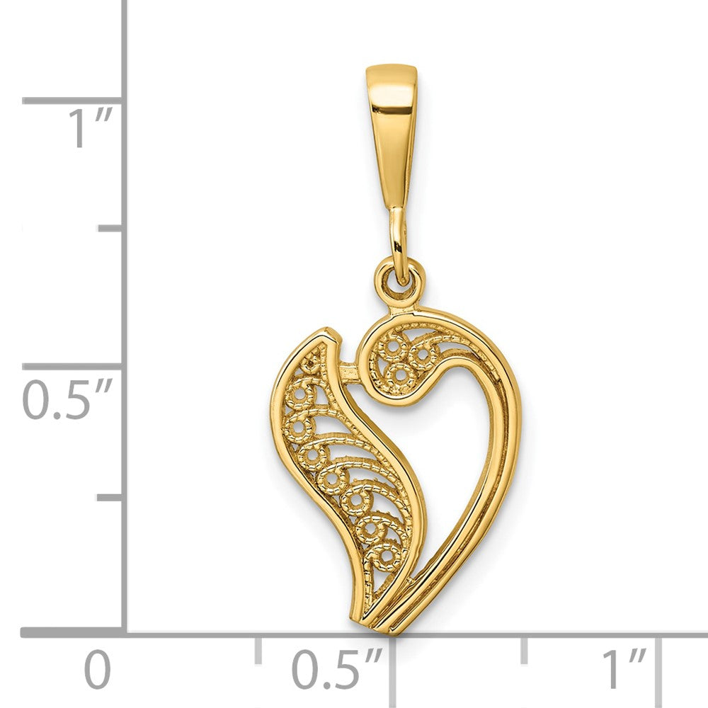 10k Initial V Pendant