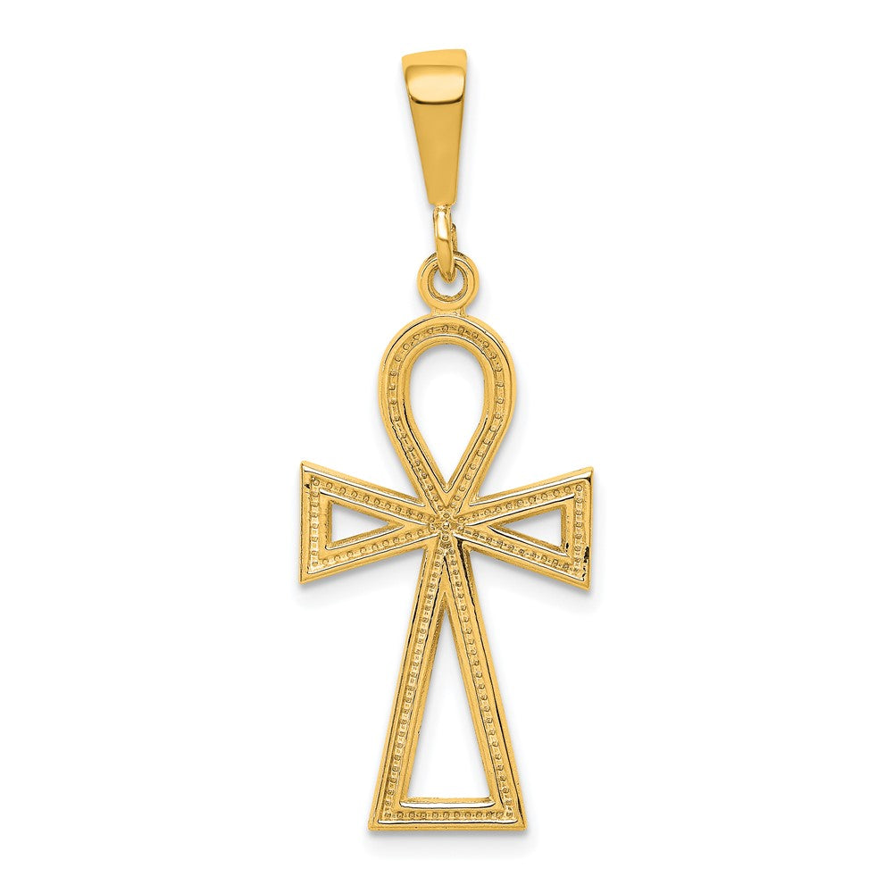 10K Ankh Cross Charm