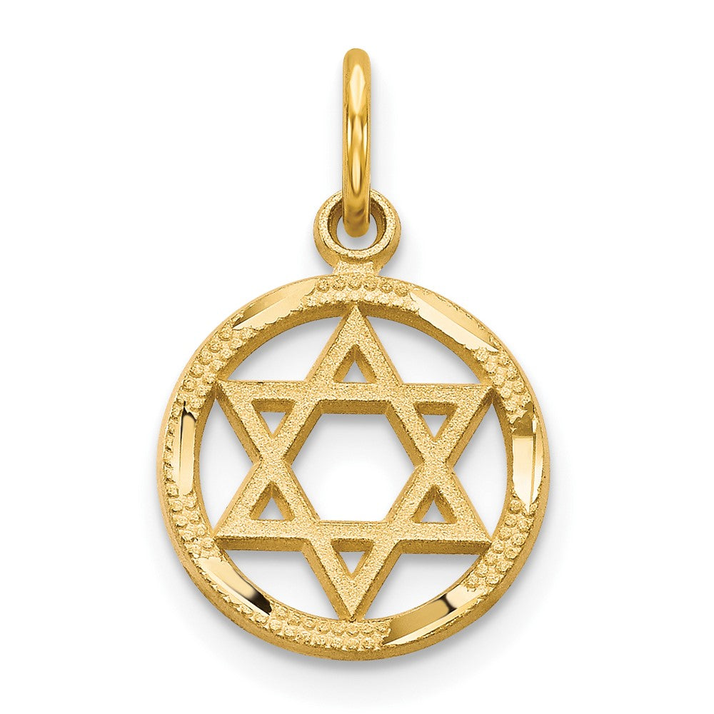 10K Star Of David Charm