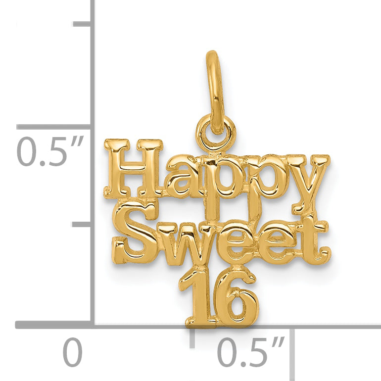 10k HAPPY SWEET 16 CHARM 10C336