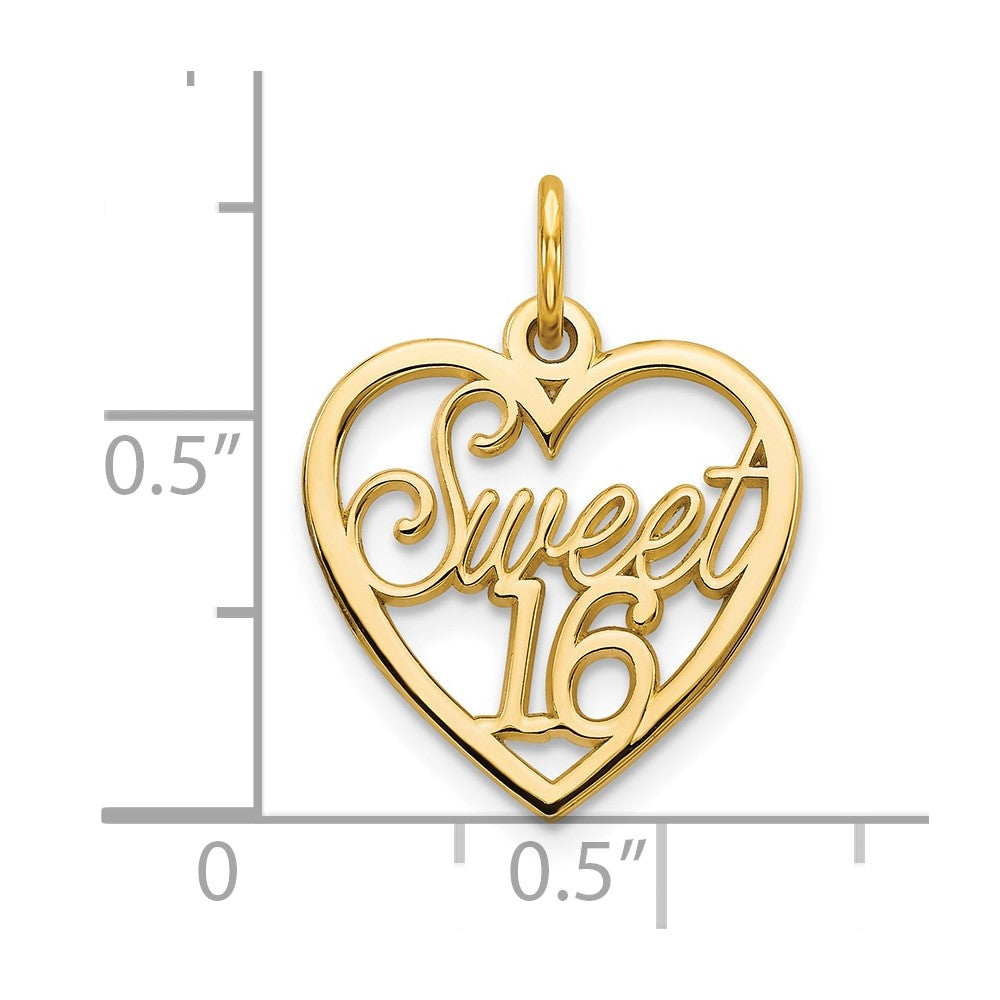 10K SWEET 16 Charm