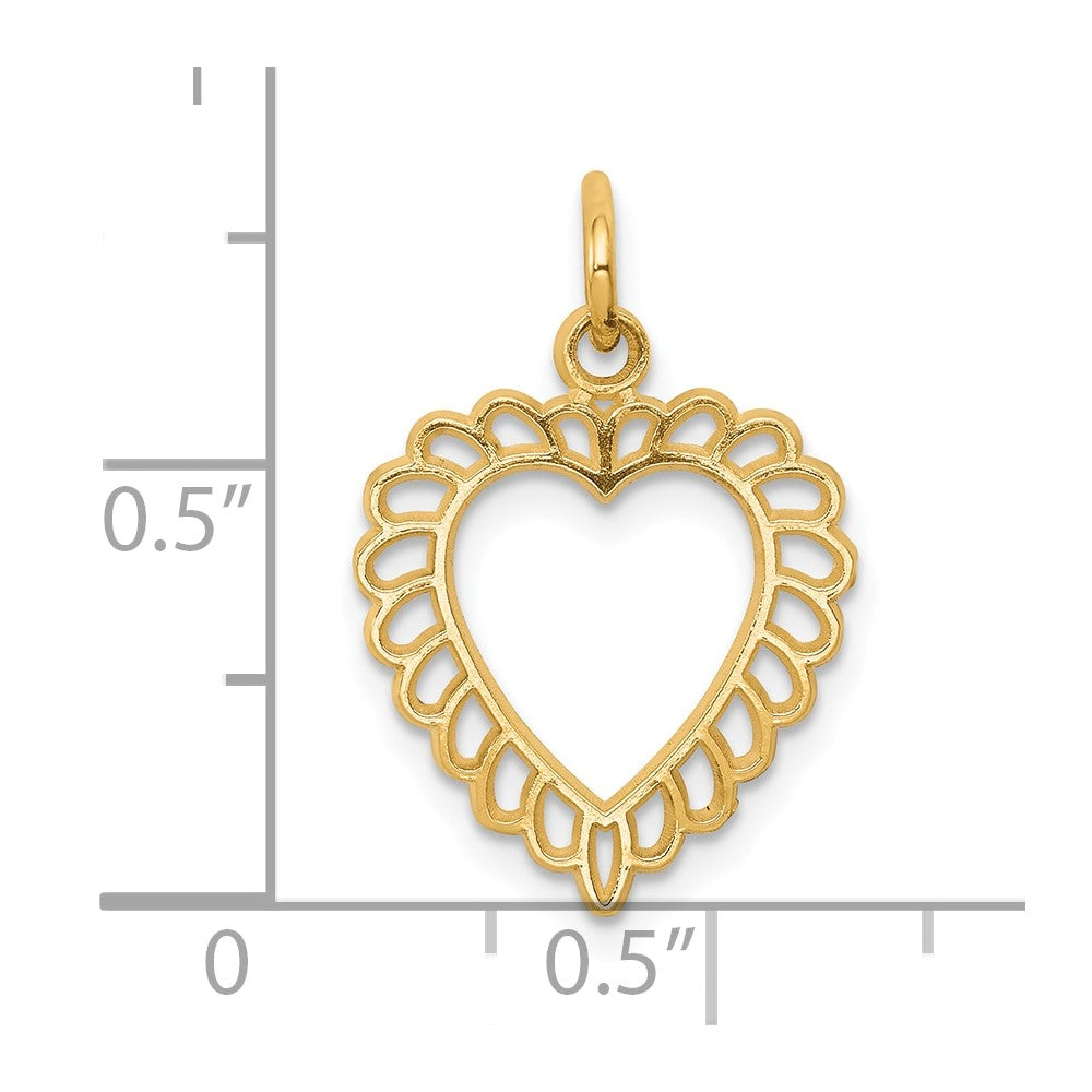 10k Heart Charm