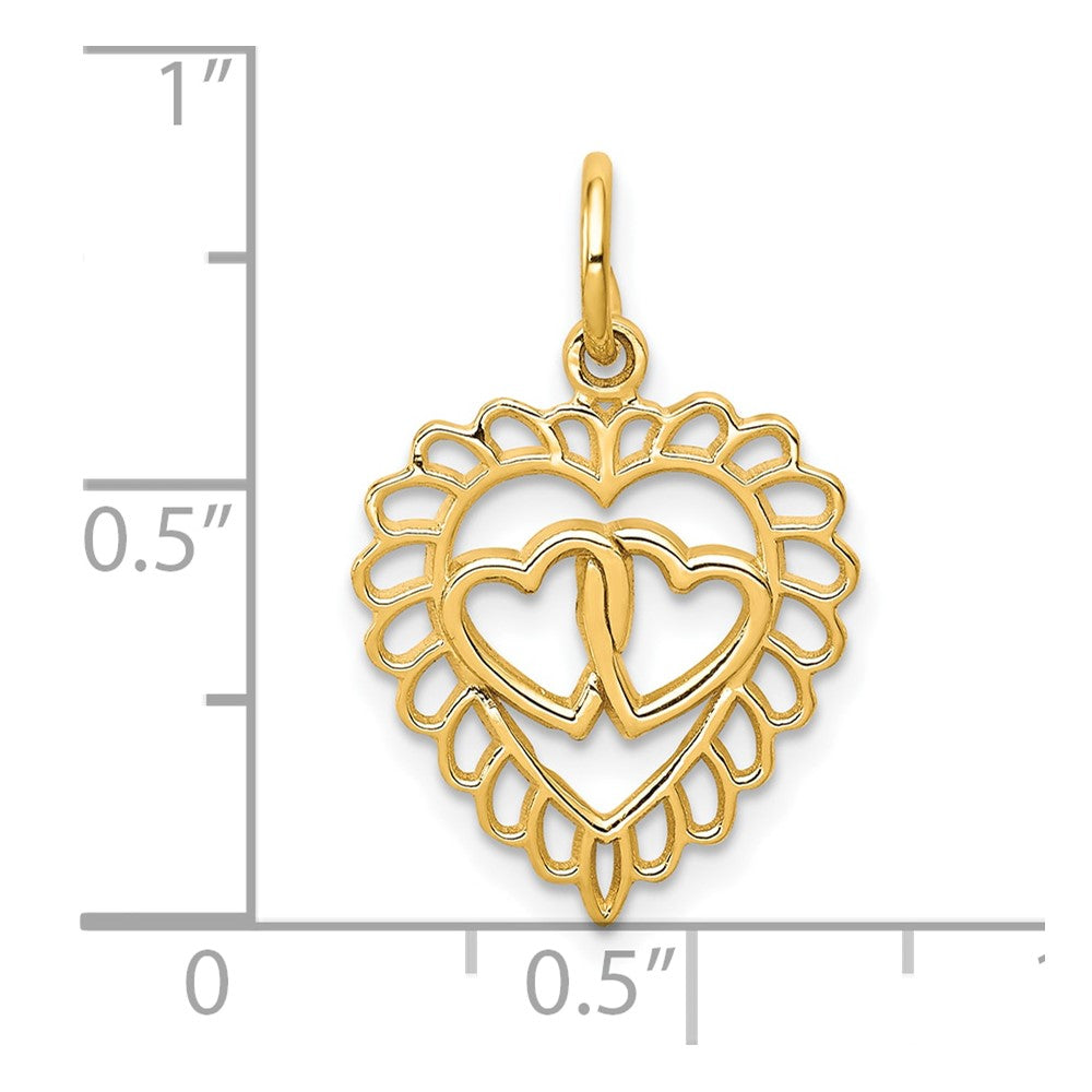 10k Heart Charm