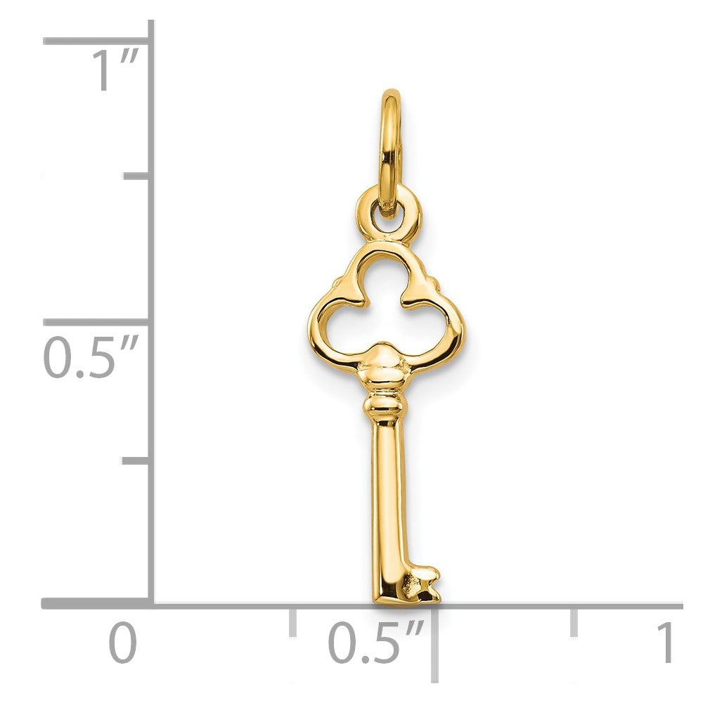 10k Solid Key Charm