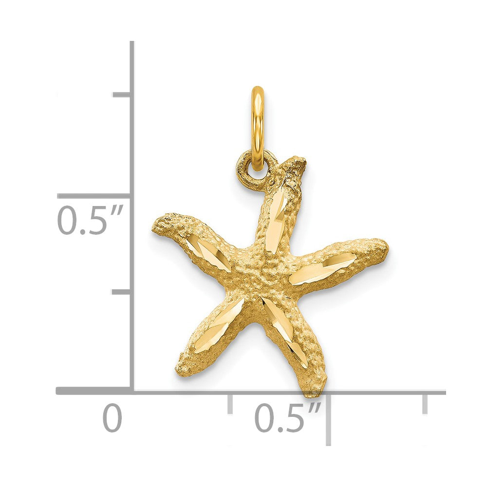 10k Starfish Charm