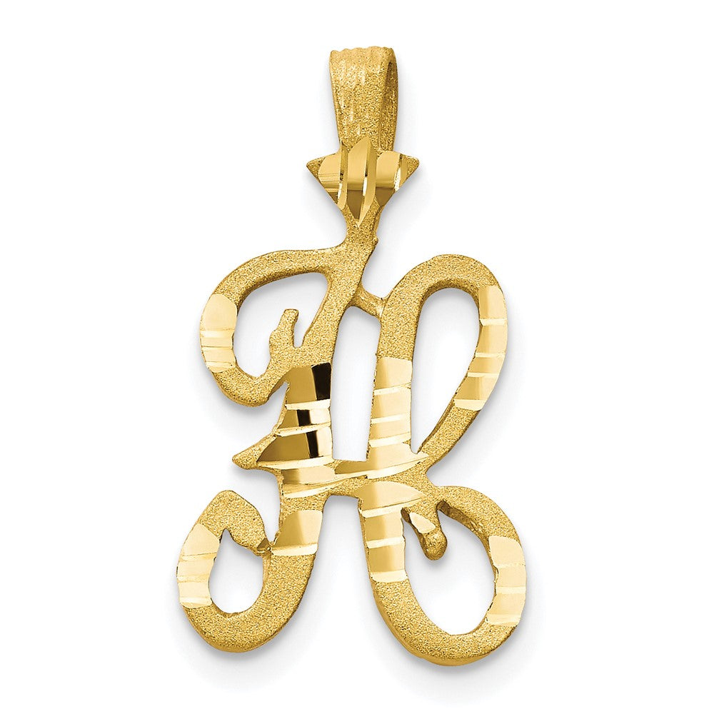 10k Initial H Pendant