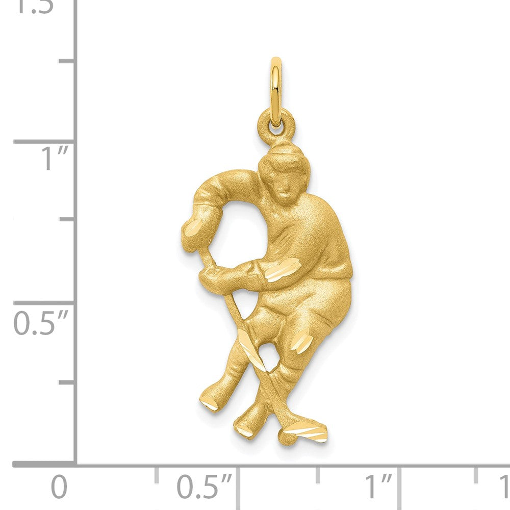 10K Hockey Player Charm