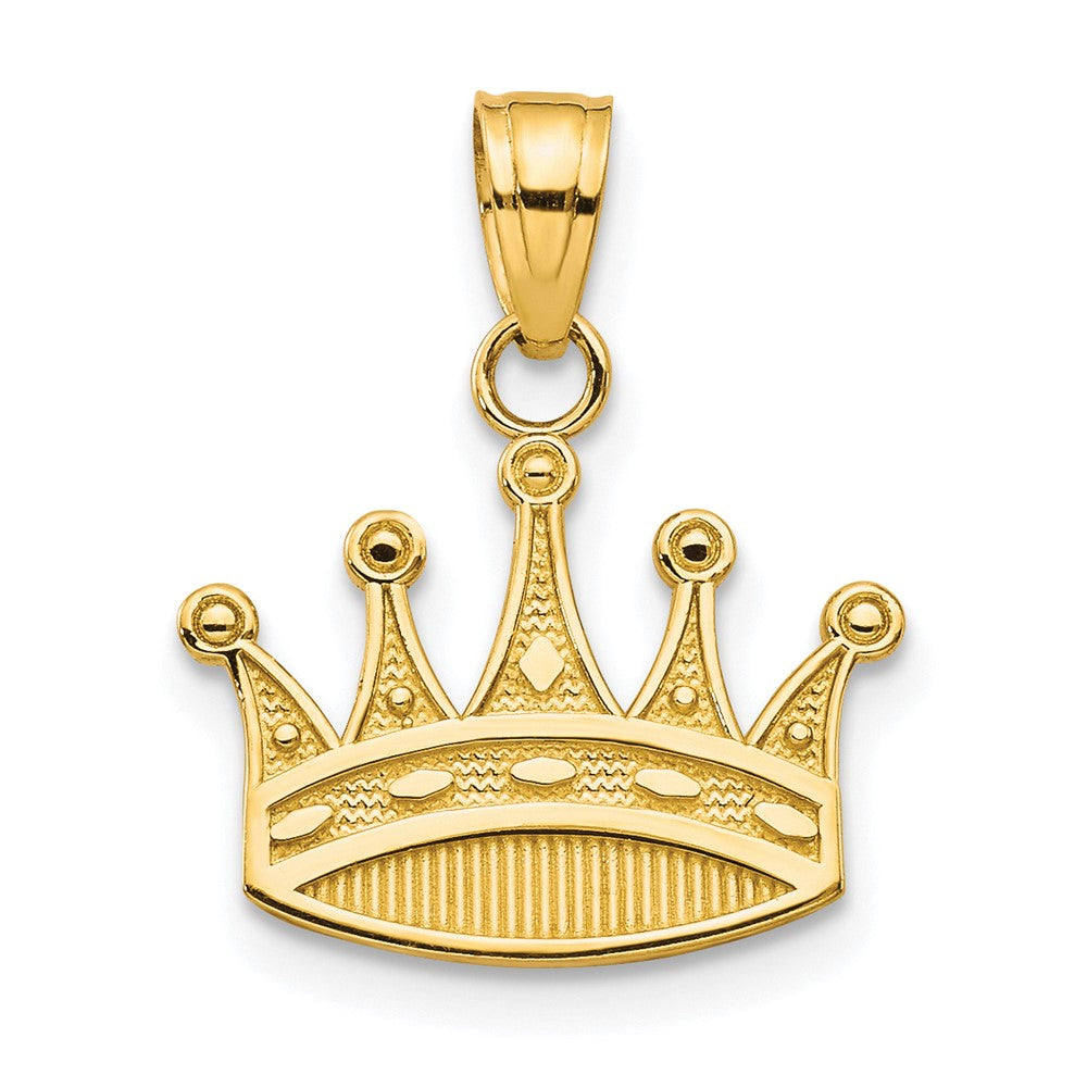 10k Crown Charm